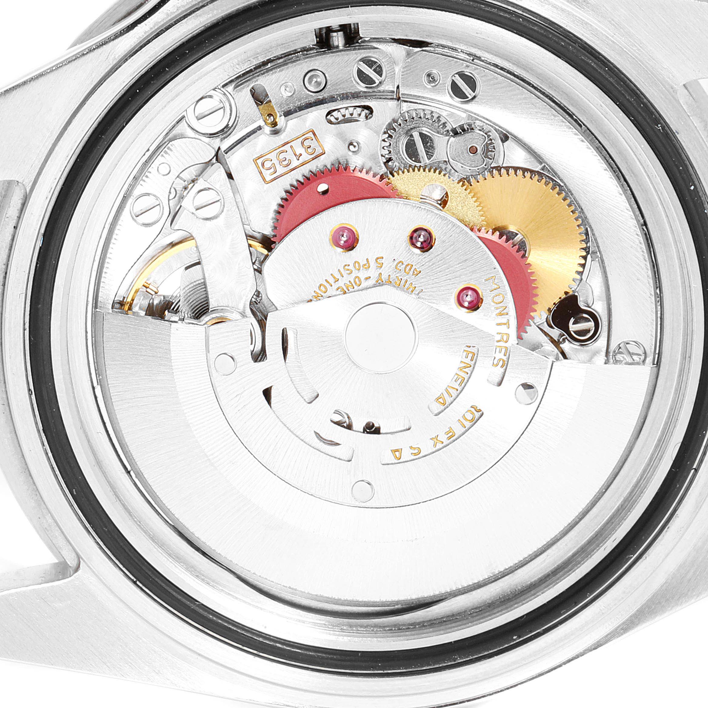 This image shows the internal movement and mechanism of a Rolex Submariner 16610 Men
s Stainless Steel Black Dial 16610 Men
s Stainless Steel Black Dial watch from the back.