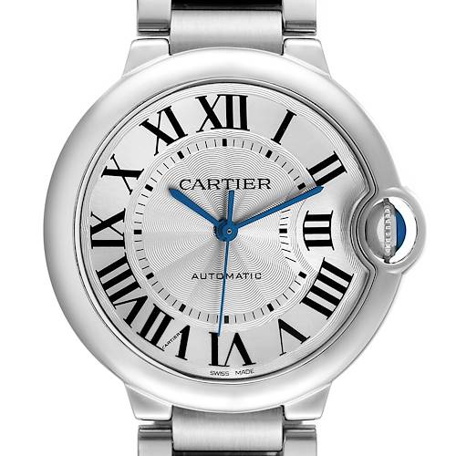 Photo of Cartier Ballon Bleu 36 Midsize Steel Silver Dial Ladies Watch W6920046