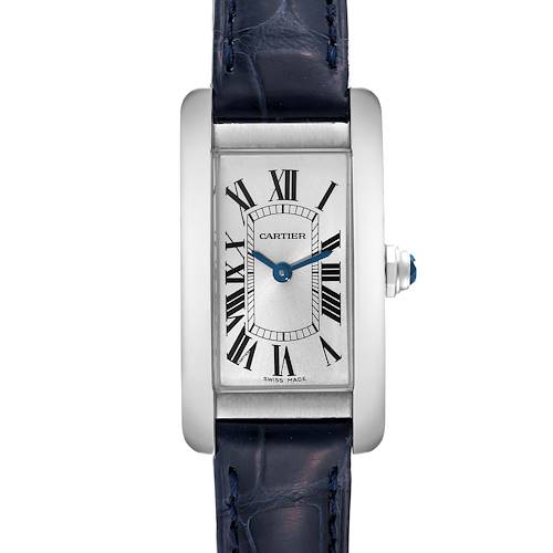 Photo of Cartier Tank Americaine Steel Silver Dial Ladies Watch WSTA0016 Box Papers