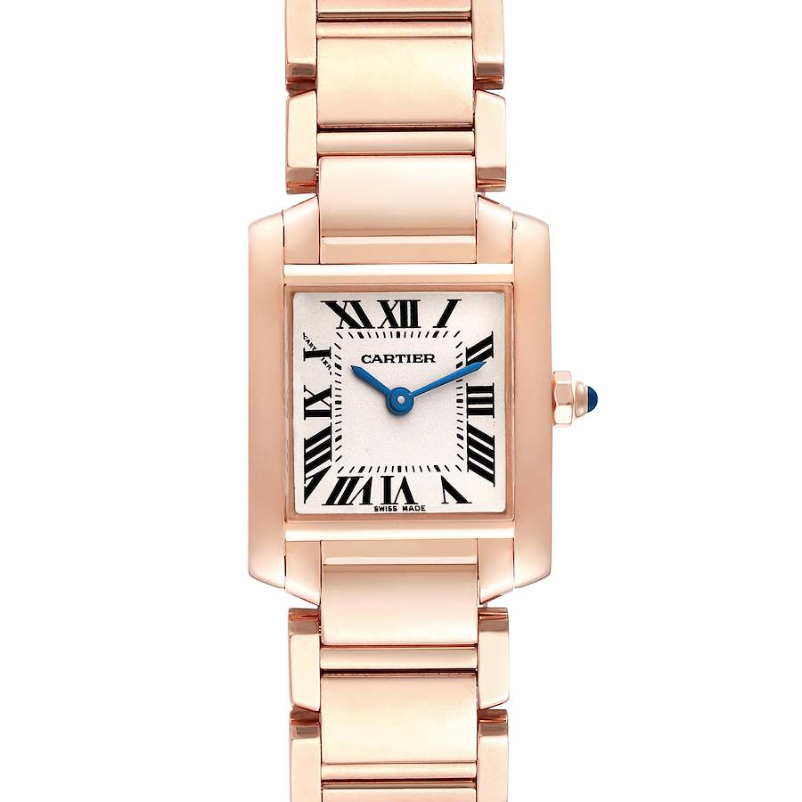 Cartier Tank Francaise 18k Rose Gold Quartz Ladies Watch W500264H SwissWatchExpo
