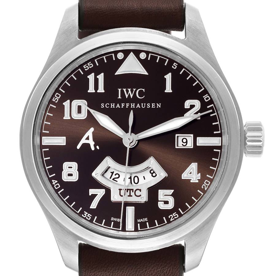 IWC Pilot UTC Antoine de Saint Exupery Limited Edition Steel Mens Watch IW326104 Box Card SwissWatchExpo