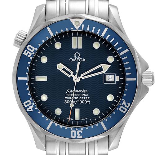 Photo of Omega Seamaster Diver 300M Blue Dial Steel Mens Watch 2531.80.00 Card