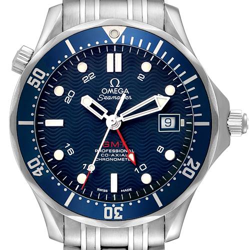 Photo of Omega Seamaster Diver 300M GMT Steel Mens Watch 2535.80.00 Card