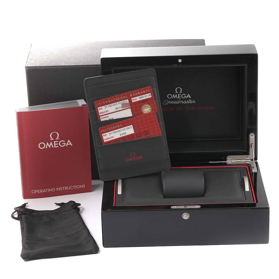 Omega moon watch box best sale