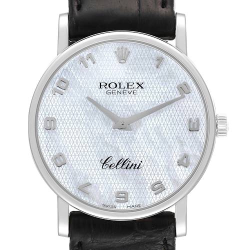 Photo of Rolex Cellini Classic White Gold Mother of Pearl Dial Mens Watch 5115