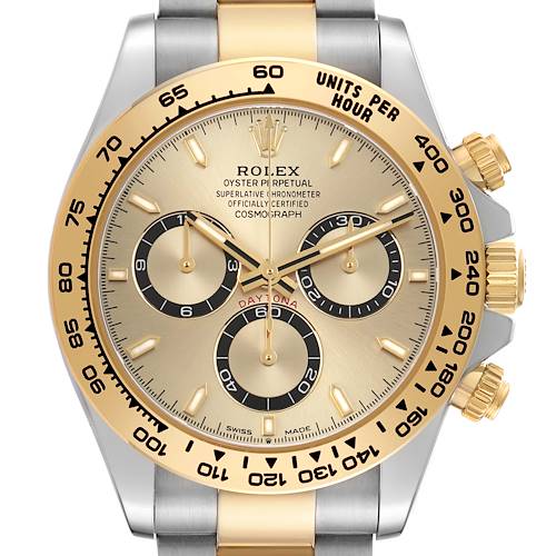 Photo of Rolex Daytona Champagne Dial Steel Yellow Gold Mens Watch 126503 Box Card