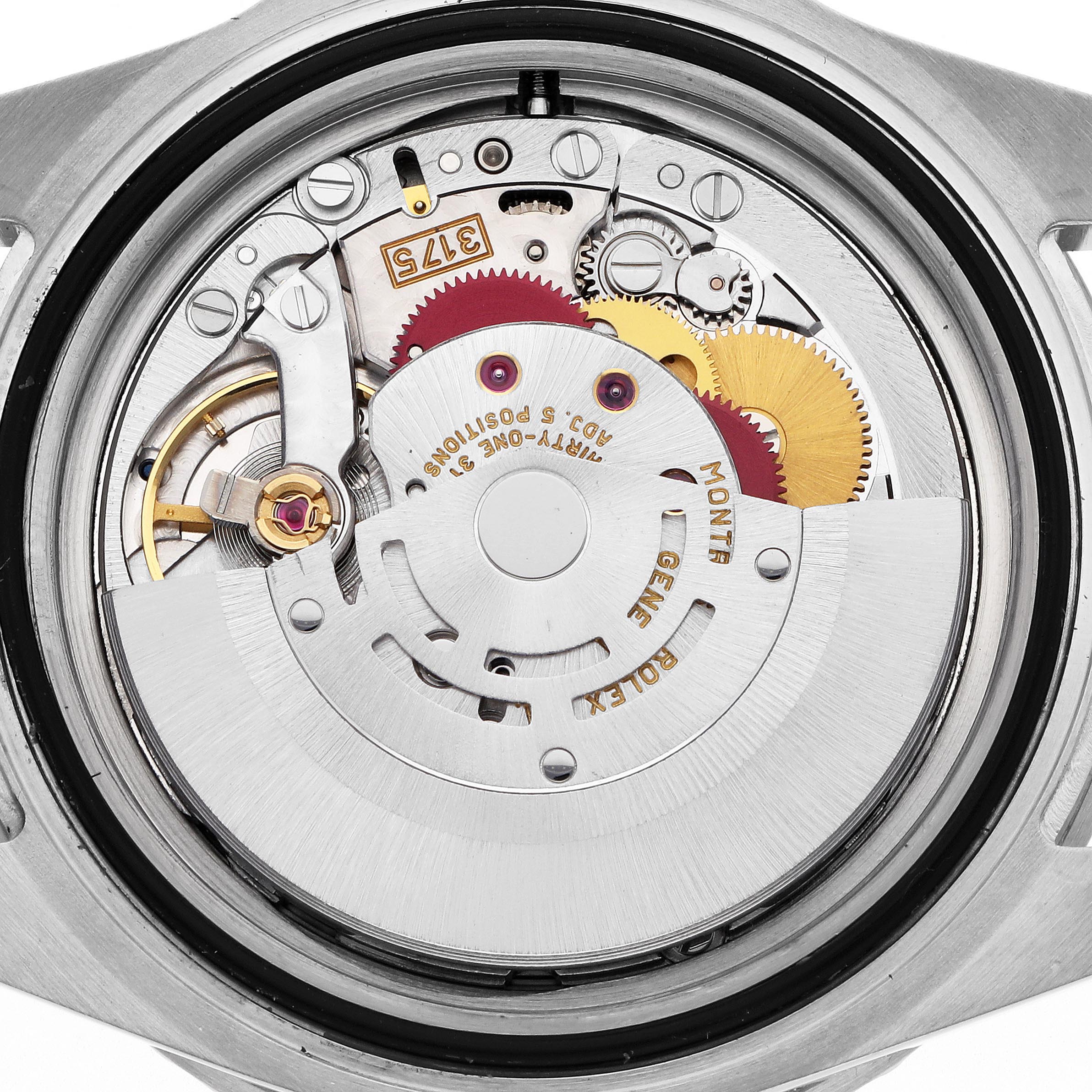 The image shows the internal movement mechanism of a Rolex GMT-Master 16700 Men's Stainless Steel Black Dial 16700 Men's Stainless Steel Black Dial watch.