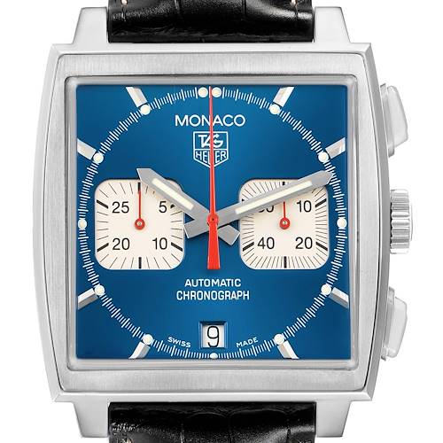 Photo of Tag Heuer Monaco Chronograph Steel Blue Dial Mens Watch CW2113