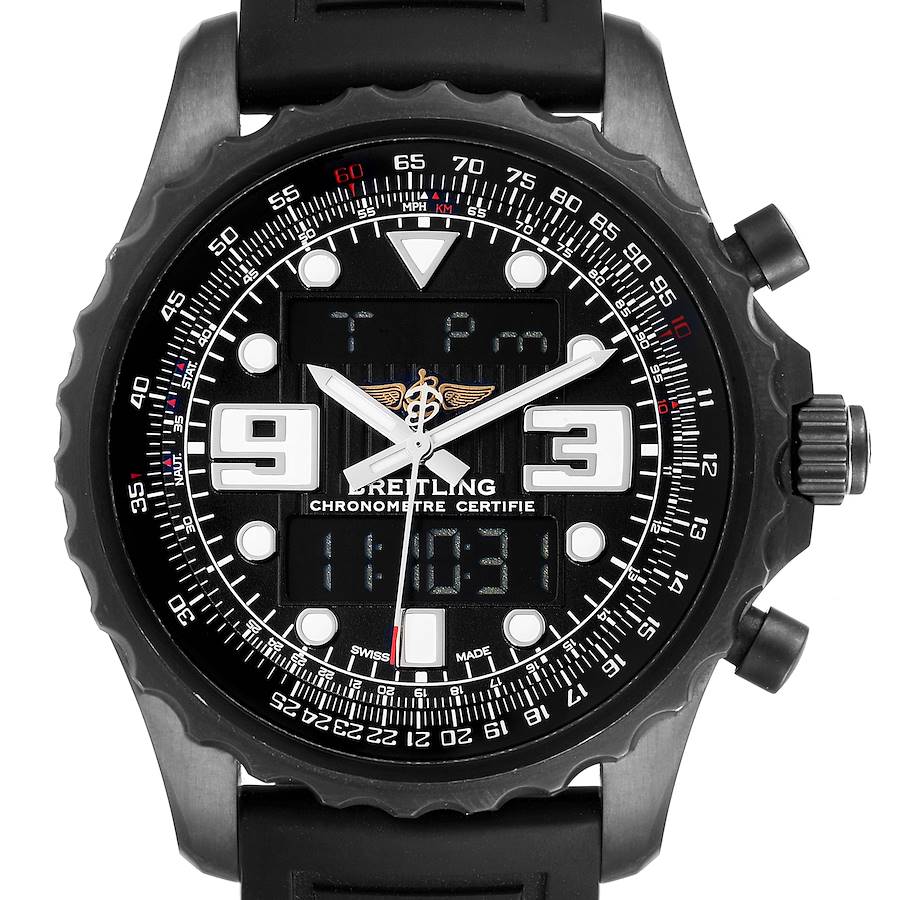 Breitling Chronospace Black PVD Limited Edition Watch M78365 SwissWatchExpo