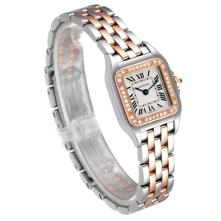 Cartier Panthère de Cartier Quartz Silver Dial Rose Gold Ladies Watch W3PN0006