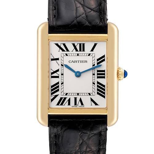 Photo of NOT FOR SALE Cartier Tank Solo Yellow Gold Steel Silver Dial Ladies Watch W5200002 Papers PARTIAL PAYMENT