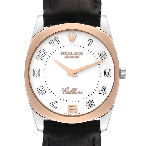 Photo of Rolex Cellini Danaos White Rose Gold Mens Watch 4233 Card