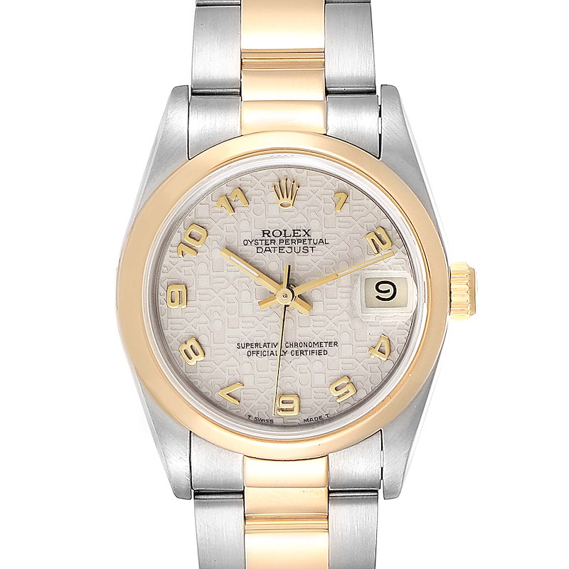 Rolex Datejust Midsize 31 Steel Yellow Gold Ladies Watch 68243 SwissWatchExpo