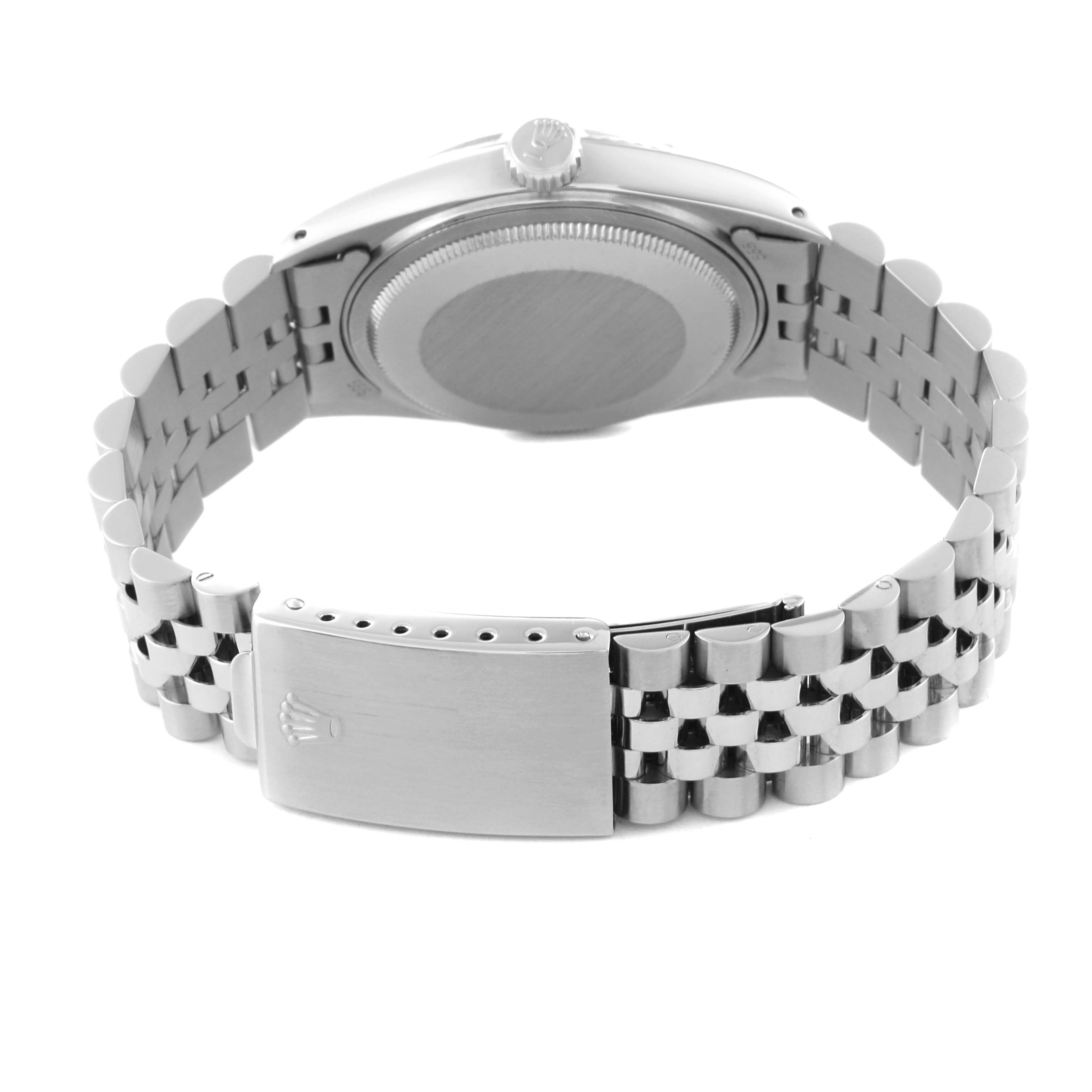 The image shows the back and band of the Rolex Vintage Collection 16014 Men's Stainless Steel Silver Dial 16014 Men's Stainless Steel Silver Dial watch, focusing on the clasp and bracelet links.