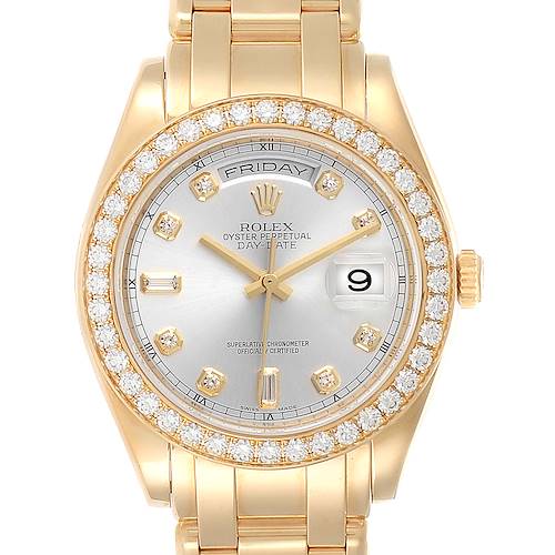 Photo of Rolex Day-Date Masterpiece Special Edition Yellow Gold Diamond Watch 18948