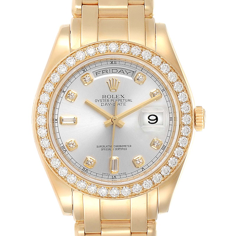 Rolex Day-Date Masterpiece Special Edition Yellow Gold Diamond Watch 18948 SwissWatchExpo