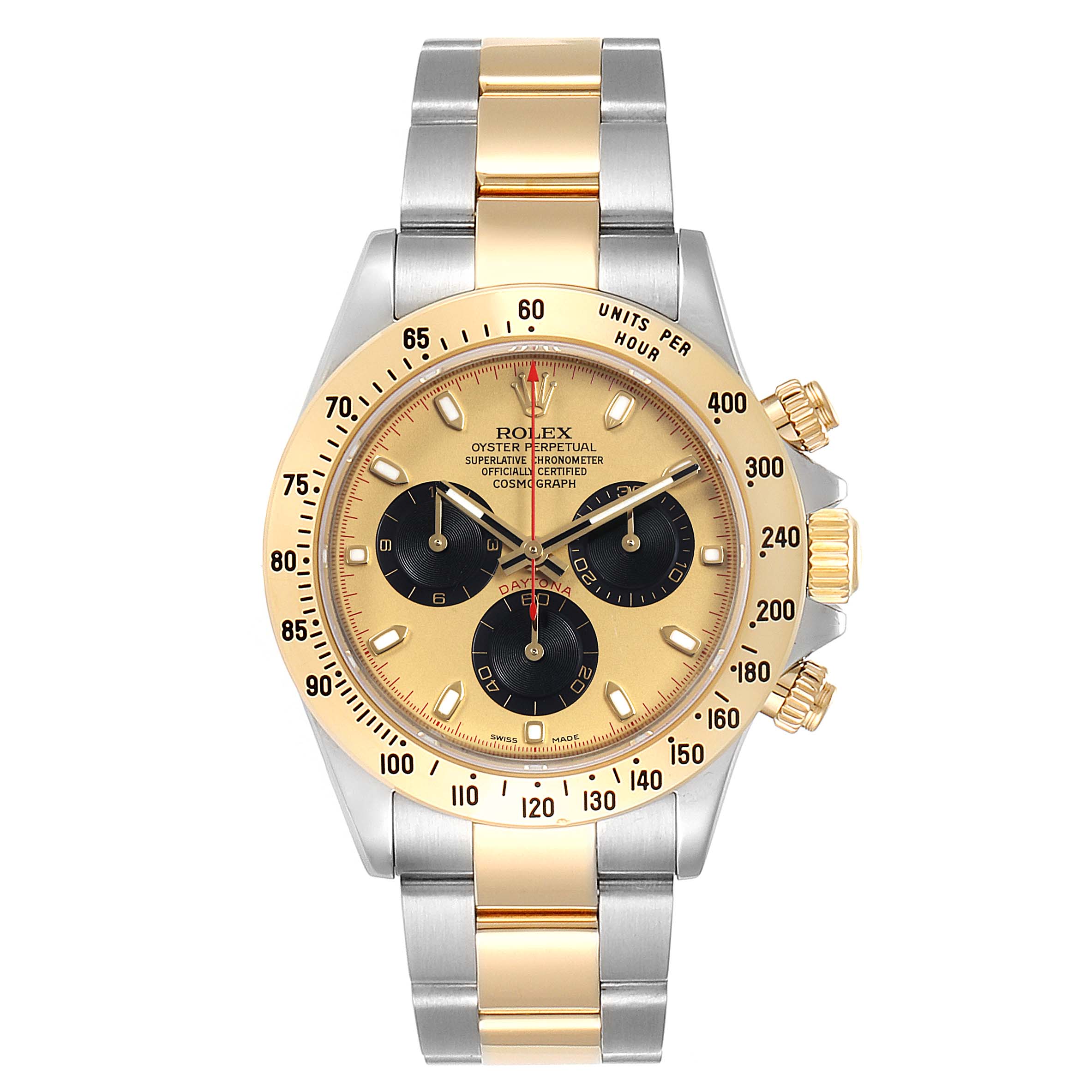 Mel（2/6 3:00まで） Rolex Daytona Yellow Gold & Steel Mother of Pearl Dial 40mm