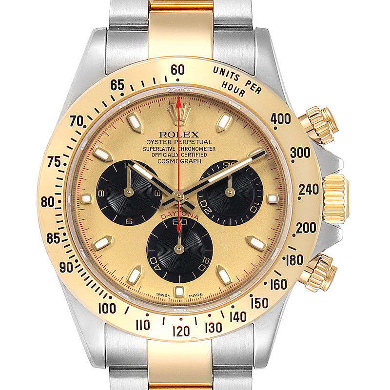 Rolex Daytona Dial Steel Yellow Gold Mens Watch 116523 SwissWatchExpo