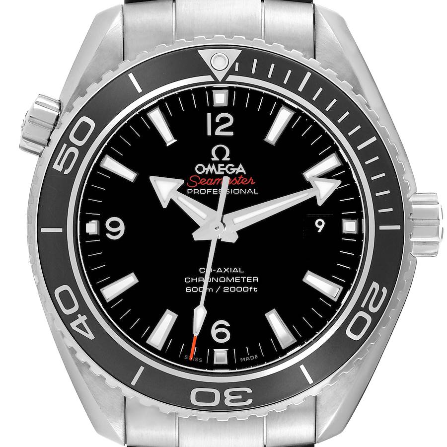 Omega Seamaster Planet Ocean 600M Steel Mens Watch 232.30.46.21.01.001 Card SwissWatchExpo