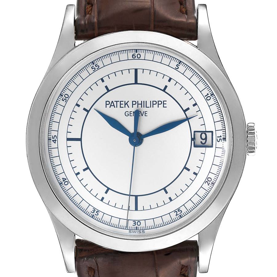 Patek Philippe Calatrava White Gold Automatic Mens Watch 5296 SwissWatchExpo
