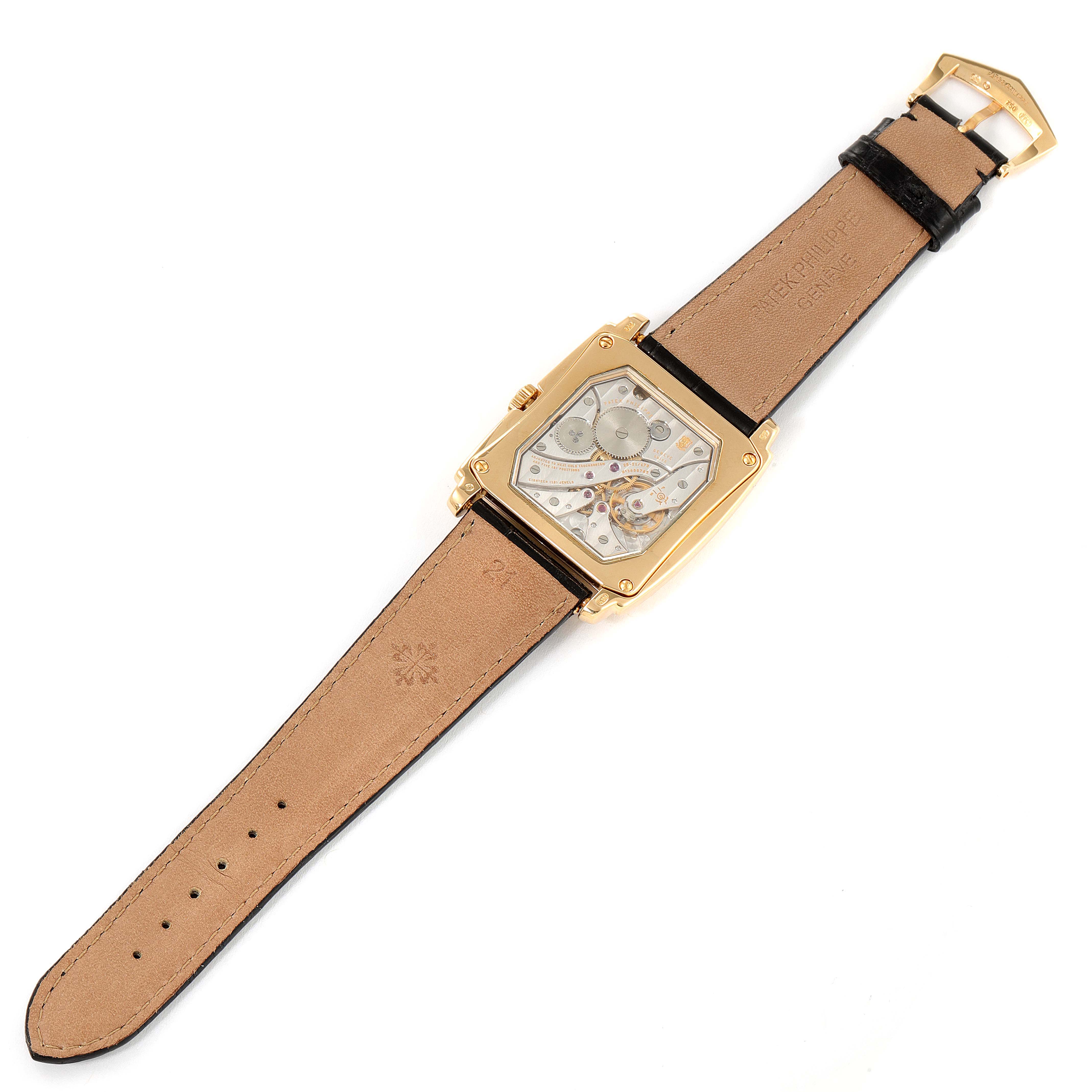 Patek Philippe Gondolo Small Seconds Yellow Gold Silver Dial Mens Watch ...