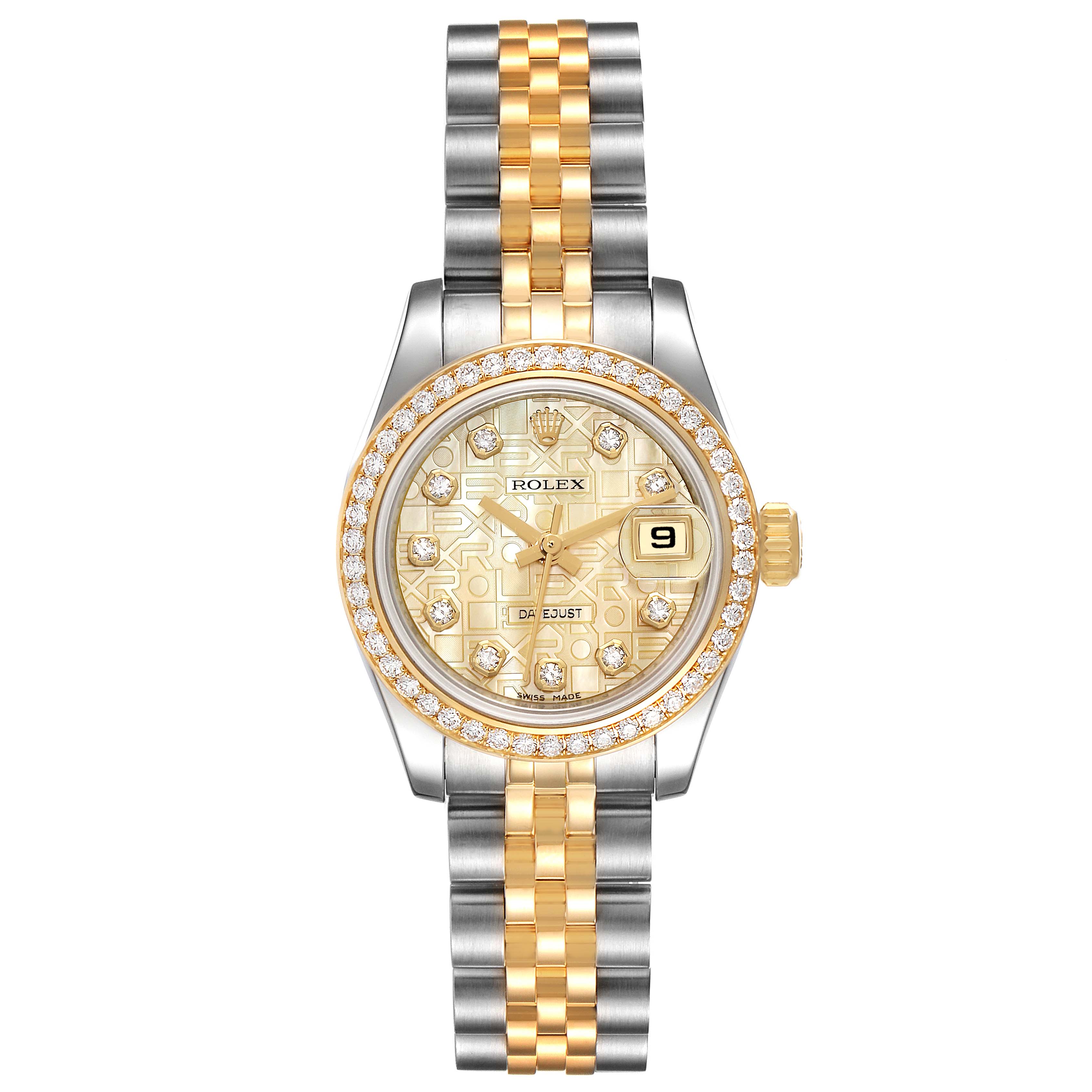 ROLEX ストール　ノベルティ rolex-datejust-steel-yellow-