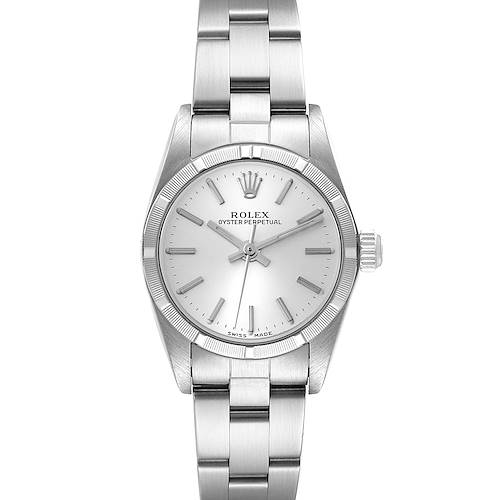 Photo of Rolex Oyster Perpetual NonDate Silver Dial Ladies Watch 76030