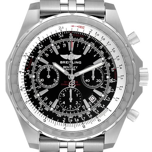 Photo of Breitling Bentley Motors T Black Dial Chronograph Mens Watch A25363 Box Papers