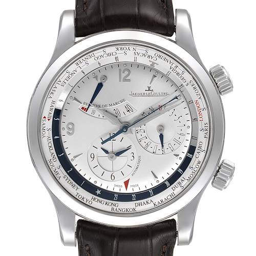 Photo of Jaeger Lecoultre Master World Geographic Steel Mens Watch 152.84.20