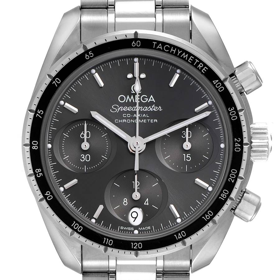 Omega Speedmaster Co-Axial Chronograph Steel Mens Watch 324.30.38.50.06.001 Box Card SwissWatchExpo
