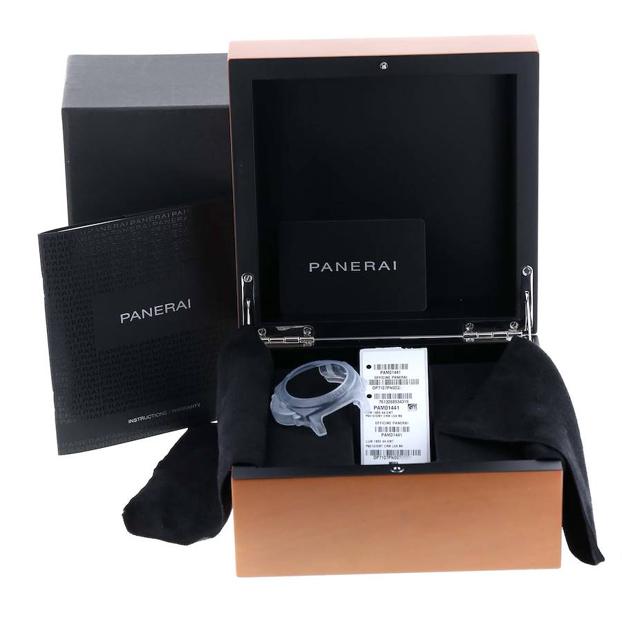 Panerai Luminor 1950 3 Days GMT Ceramic Mens Watch PAM01441 Box Card