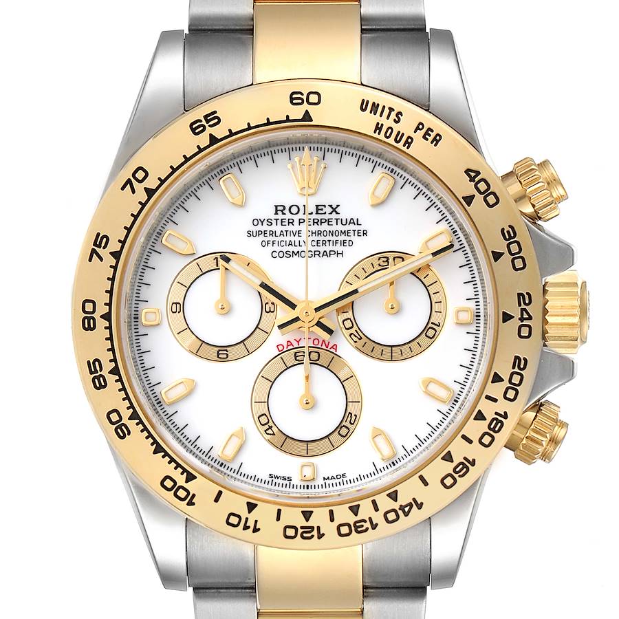Rolex Cosmograph Daytona 18K Steel Yellow Gold Mens Watch 116503 Unworn SwissWatchExpo