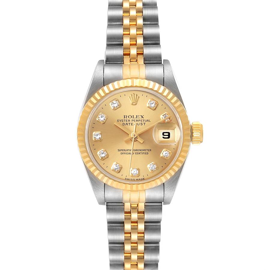 NOT FOR SALE Rolex Datejust 26mm Steel Yellow Gold Diamond Ladies Watch 69173 PARTIAL PAYMENT SwissWatchExpo