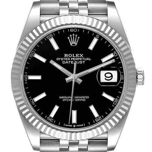 Photo of NOT FOR SALE Rolex Datejust 41 Steel White Gold Black Dial Mens Watch 126334 Box Card PARTIAL PAYMENT