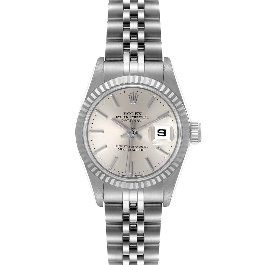 Rolex Datejust Steel White Gold Silver Dial Ladies Watch 69174 SwissWatchExpo