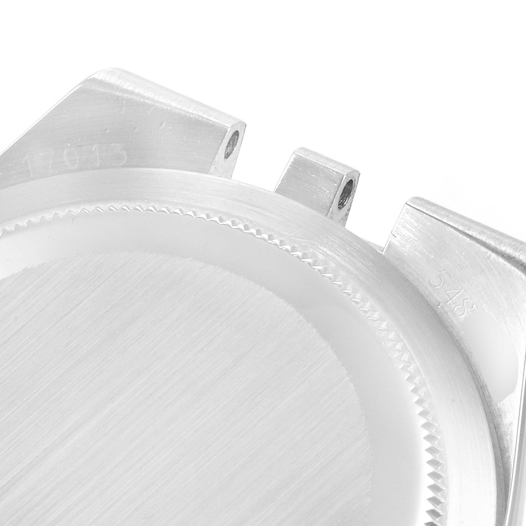 This image shows a close-up angle of the case and lugs of the Rolex Oysterquartz 17013 Men's Steel and Gold (two tone) Champagne Dial 17013 Men's Steel and Gold (two tone) Champagne Dial watch.