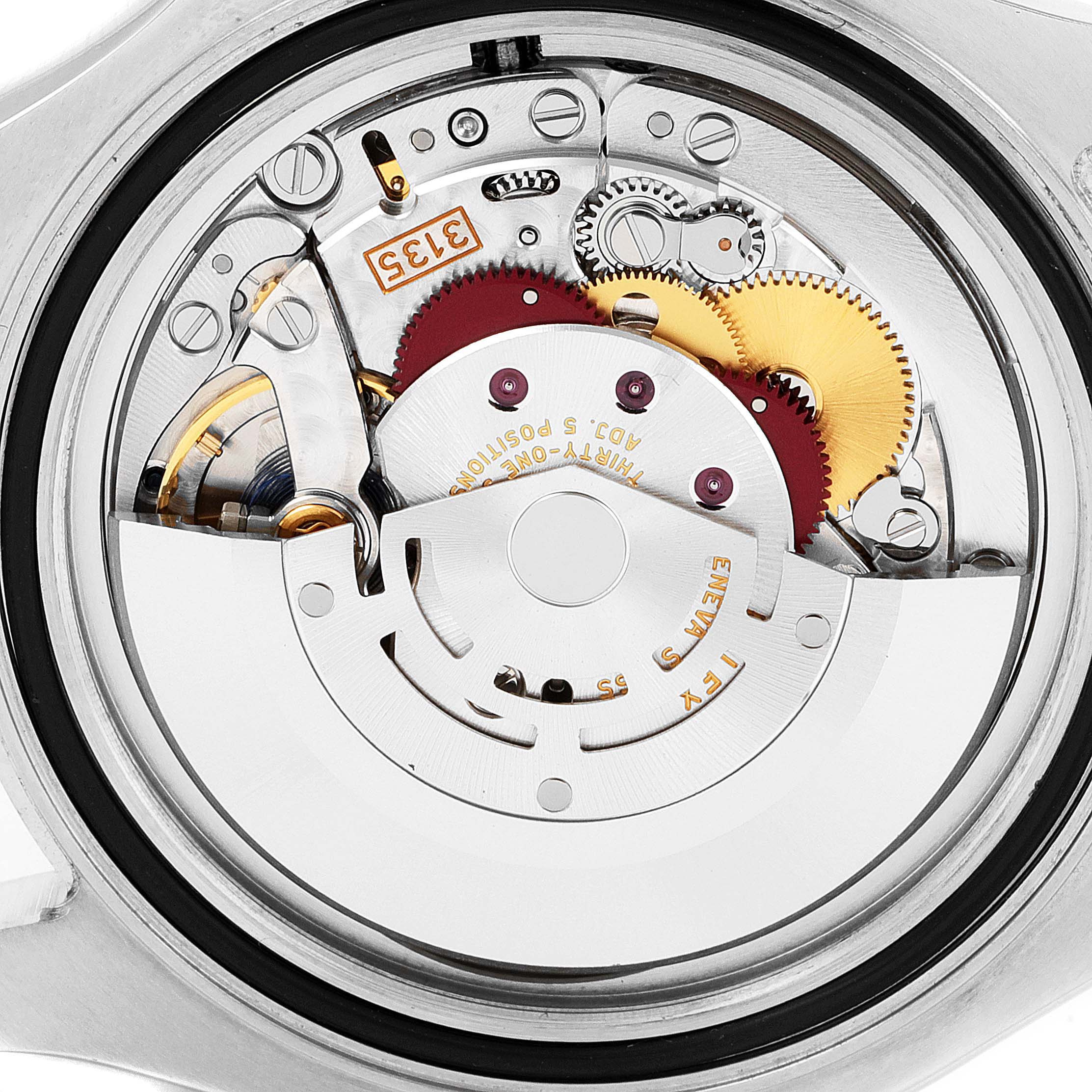 The image shows a close-up of the internal mechanism and movement parts of a Rolex Yacht-Master 116622 Men's Stainless Steel Grey Dial 116622 Men's Stainless Steel Grey Dial watch.