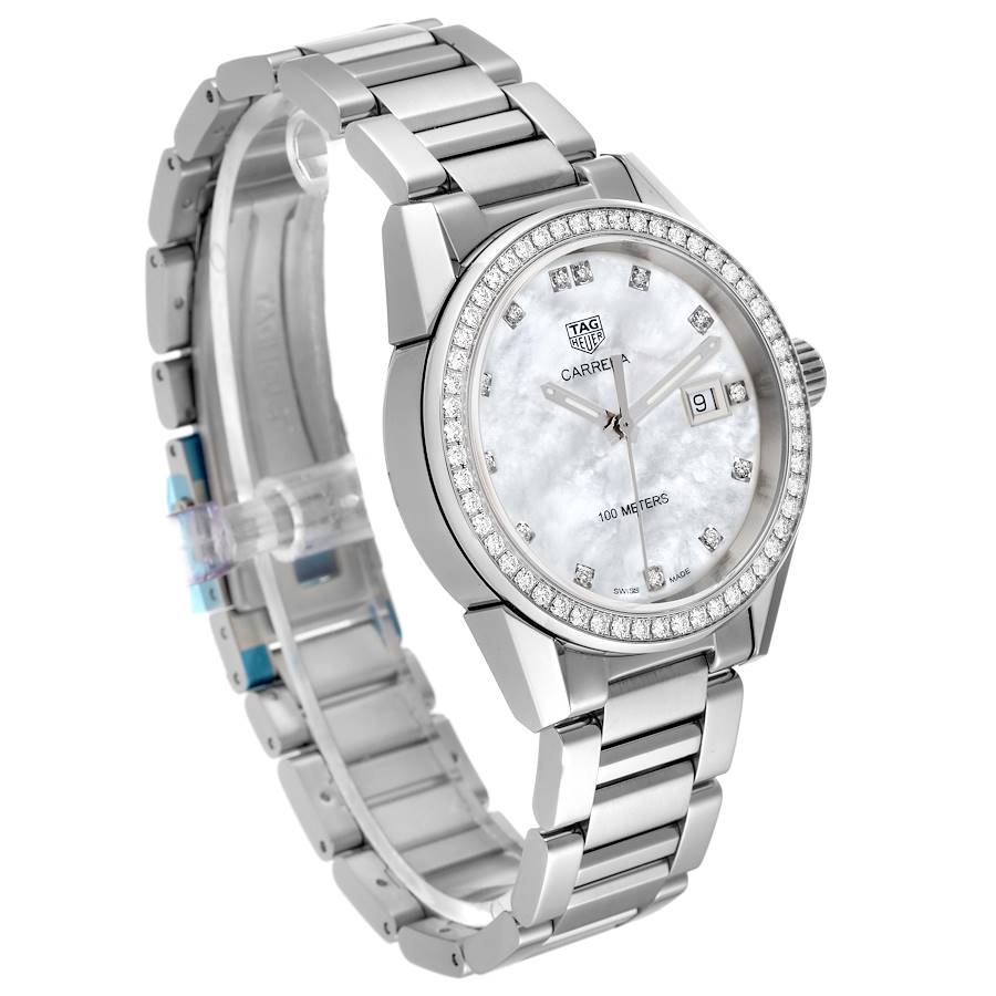 TAG Heuer Carrera Mother of Pearl Diamond Steel Ladies Watch