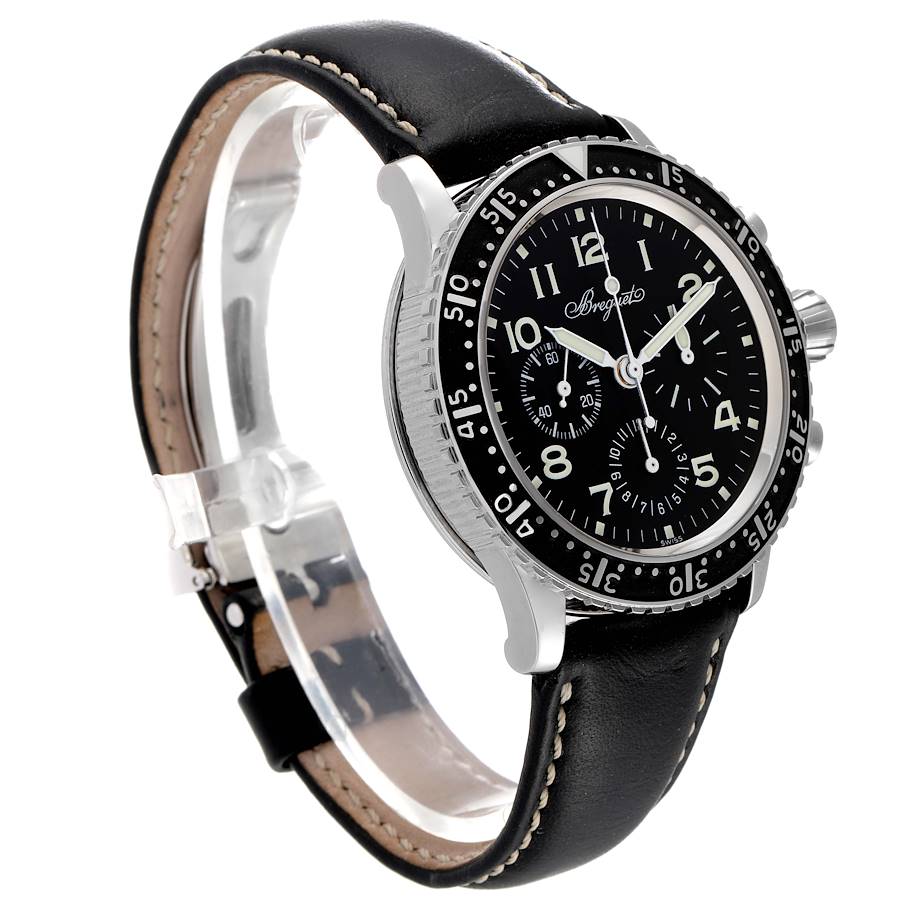 Breguet Type XX Aeronavale Steel Black Dial Mens Watch 3803ST Box