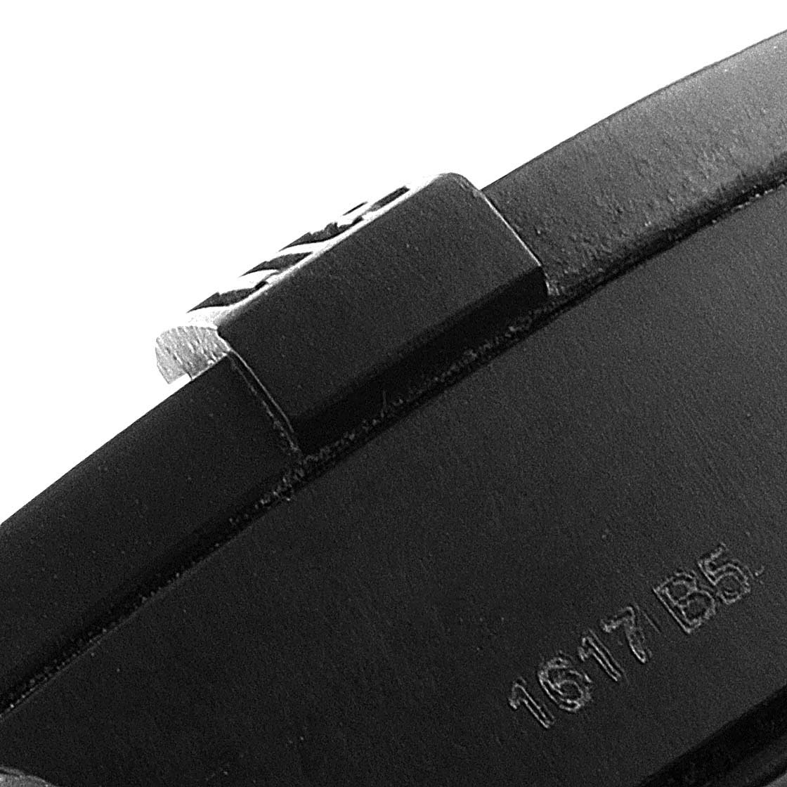 This image shows a close-up of the strap and part of the buckle of the Breitling Avenger XB0180E41I1W1 Men's Ceramic Yellow Dial XB0180E41I1W1 Men's Ceramic Yellow Dial watch, highlighting the model number.