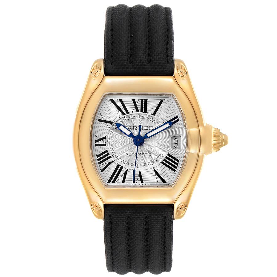 Cartier Roadster 18k Yellow Gold Large Mens Watch W62005V2