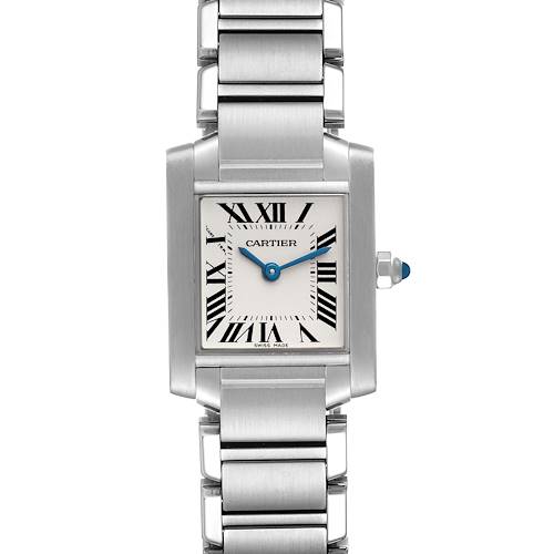Photo of Cartier Tank Francaise Small Quartz Silver Dial Steel Ladies Watch W51008Q3