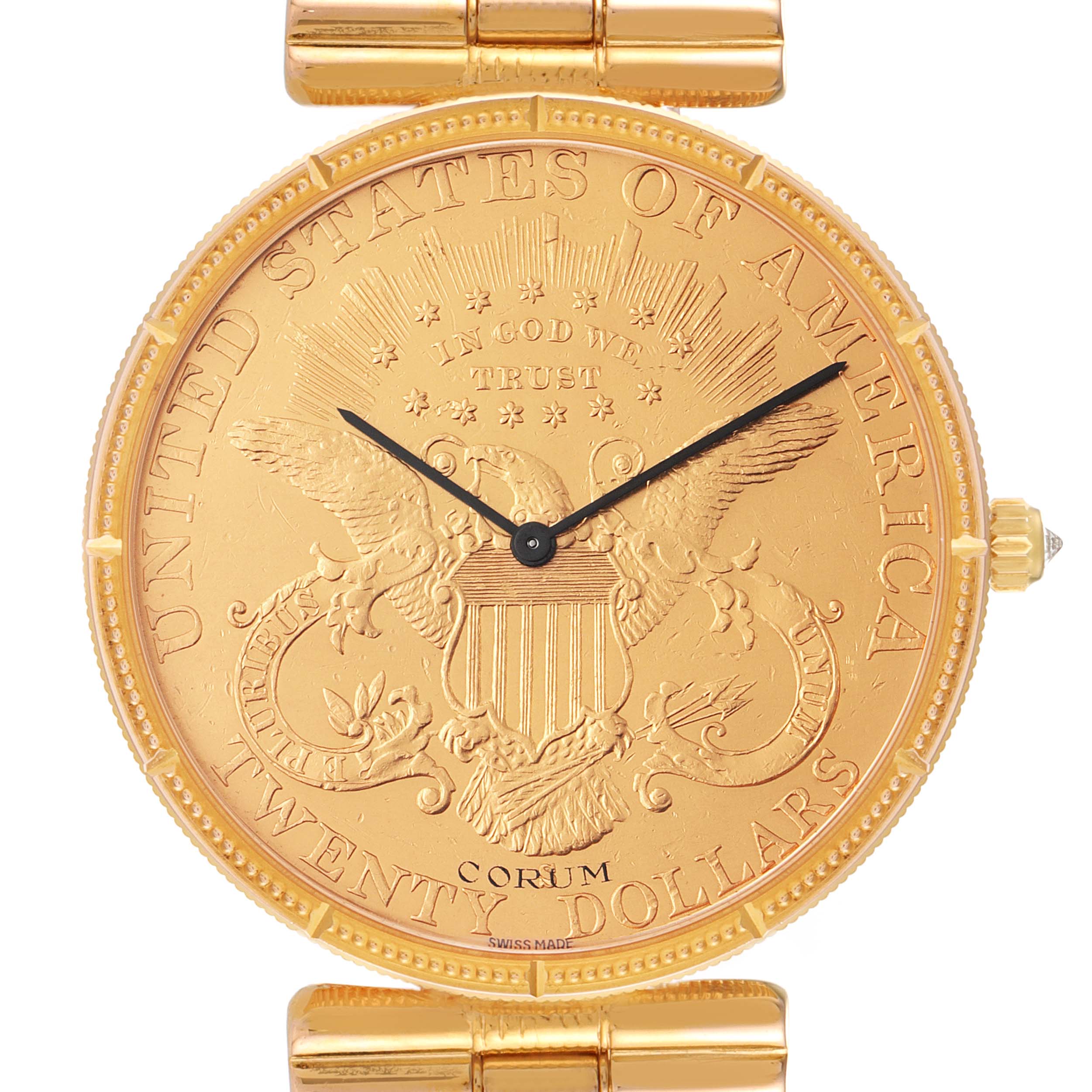 Corum 20 Dollars Double Eagle Yellow Gold Coin Manual Mens