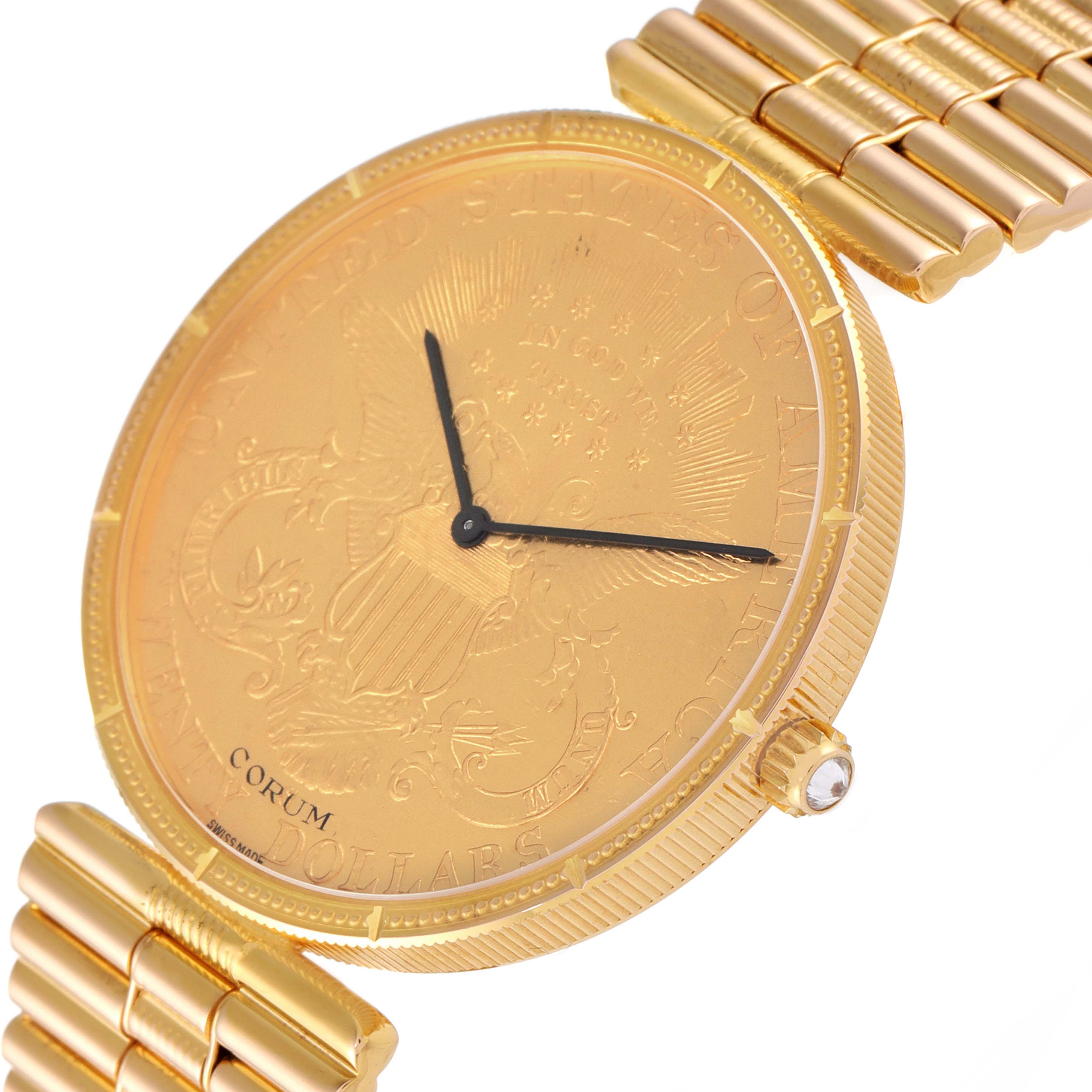 NEW Michael Kors Oversized Layton Gold Glitz Crystal Women's