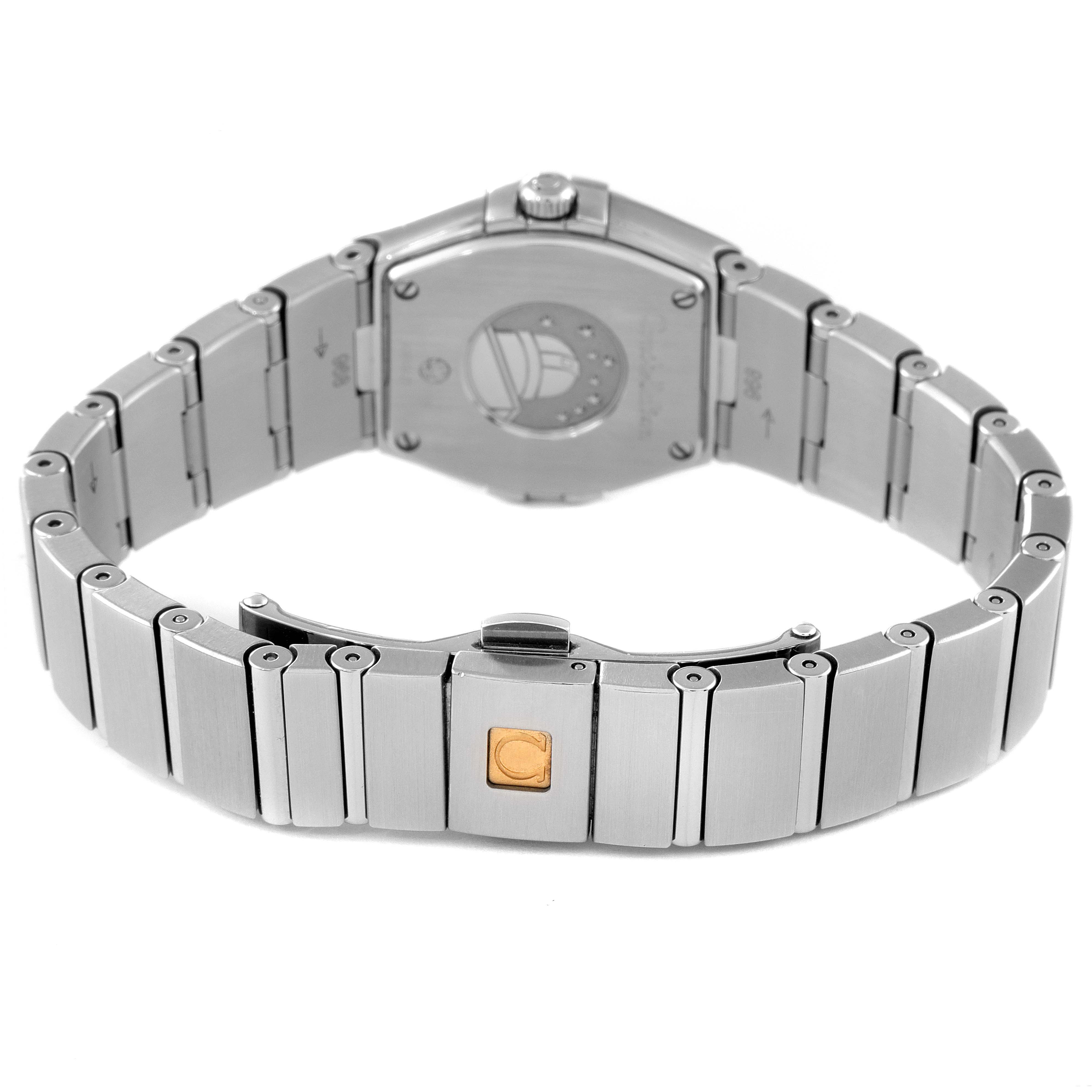 Omega Constellation 24 Black Dial Diamond Steel Watch 123.15.24.60.51 ...