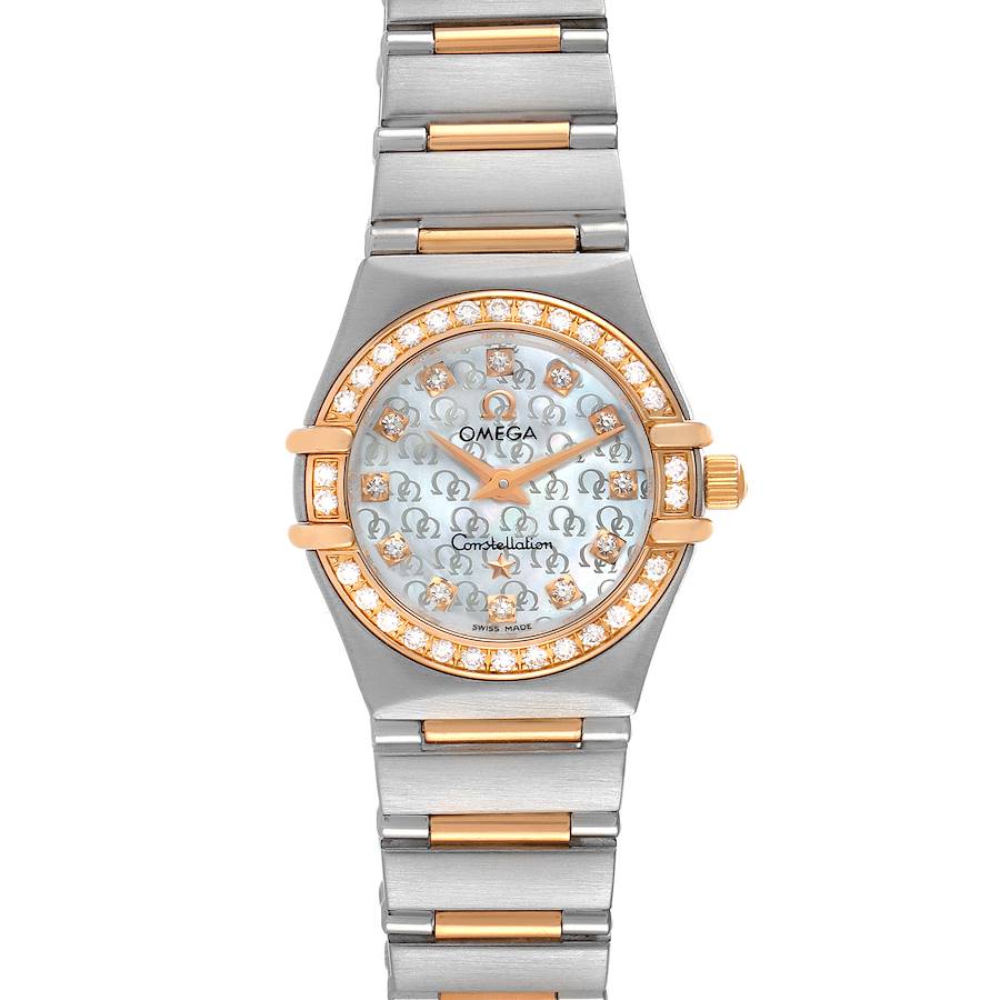 Omega Constellation My Choice Steel Rose Gold Diamond Watch 1360.75.00 SwissWatchExpo