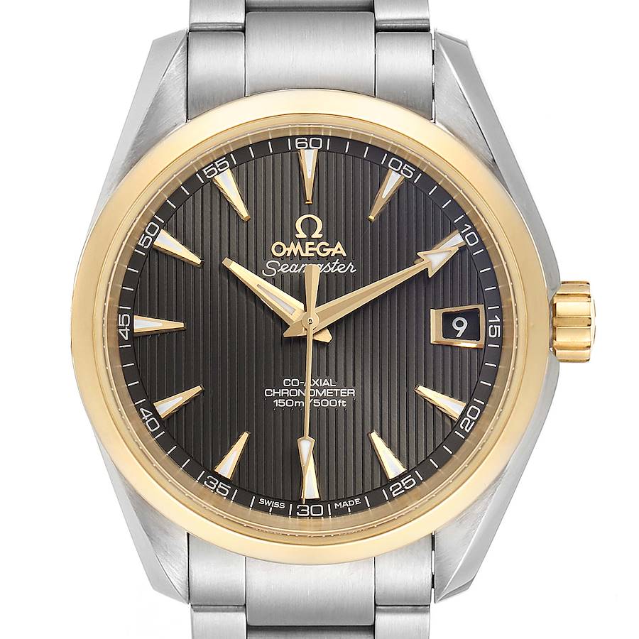 Omega Seamaster Aqua Terra Steel Yellow Gold Watch 231.20.39.21.06.004 Card SwissWatchExpo