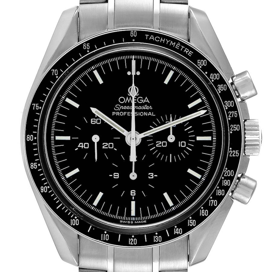 Omega Speedmaster Hesalite Sapphire Sandwich MoonWatch 3572.50.00 Box Card SwissWatchExpo