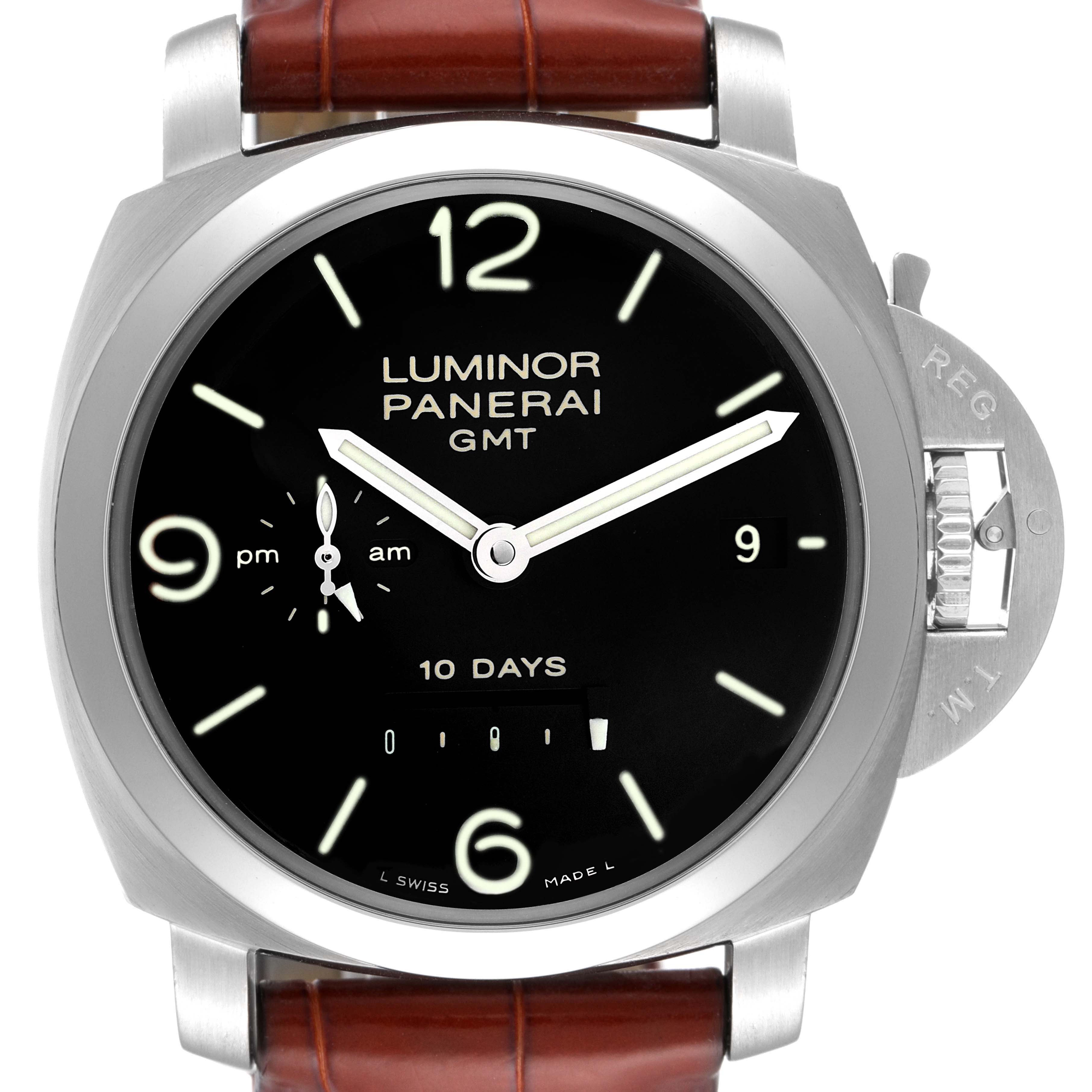 Panerai Luminor Marina 1950 10 Days GMT 44mm Steel Mens Watch