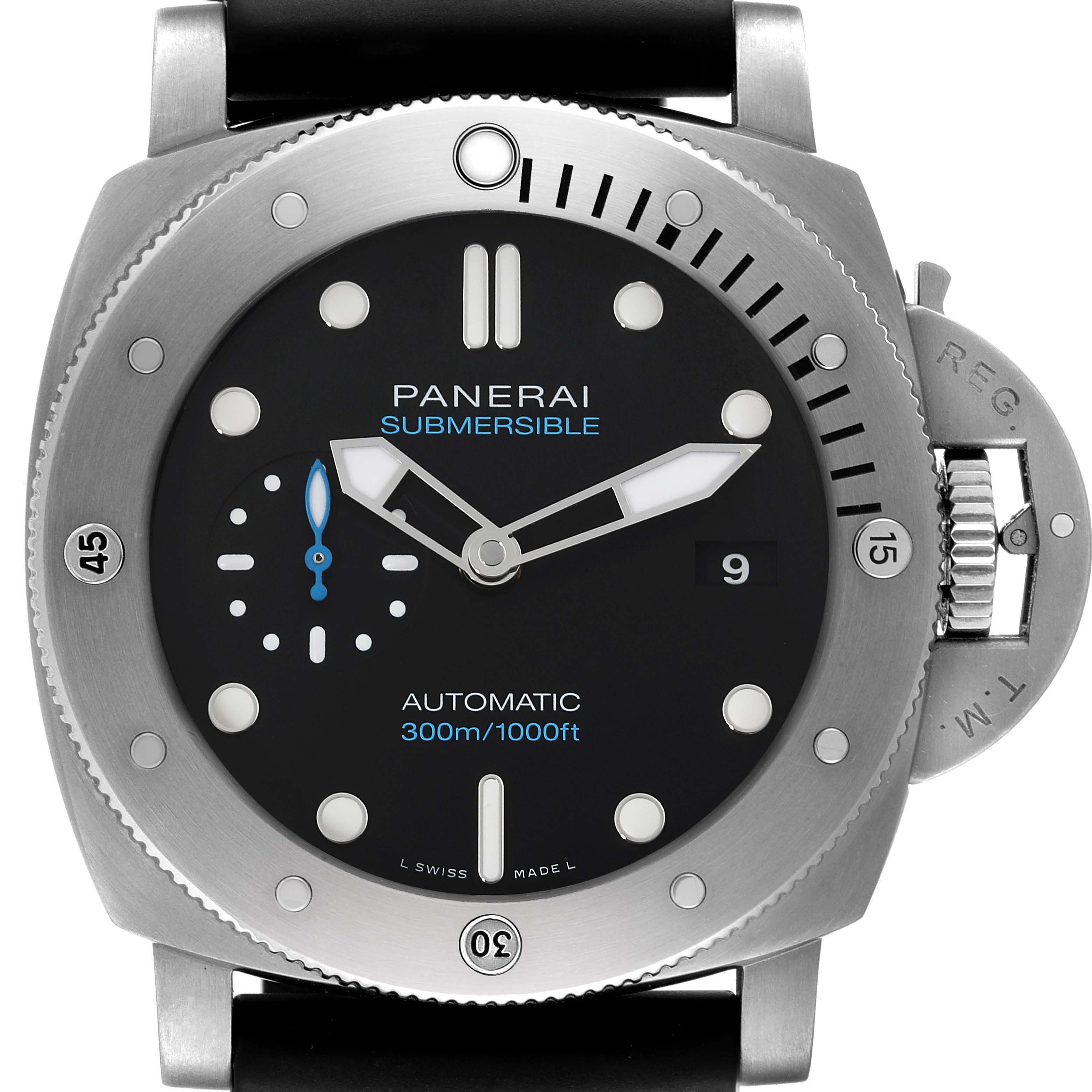 Panerai Luminor Submersible 47 3 Days Titanium Mens Watch PAM01305